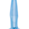 Маленькая голубая анальная пробка Mini Butt Plug - 10,8 см.