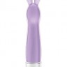 Фиолетовый вибратор с ушками Lena - 17,2 см.