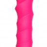 Розовый ребристый анальный фаллоимитатор TWISTED PLUG - 14 см.