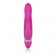 Вибромассажер с клиторальной стимуляцией Turn it Up! 7-Function Silicone Massager - 20,3 см.