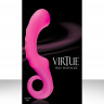 Розовый вибратор VIRTUE TRIO - 19,5 см.
