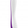 Фиолетово-белый вибратор F3 - 22,5 см.