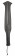 Черная шлепалка Two Finger Paddle Tawse - 51 см.