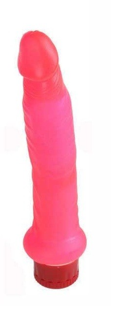 Красный анальный вибратор Jelly Anal Slim Jim - 17,5 см.