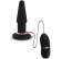 Чёрная анальная вибровтулка APEX BUTT PLUG LARGE BLACK - 15 см.