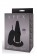 Чёрная анальная вибровтулка APEX BUTT PLUG LARGE BLACK - 15 см.