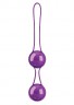 Фиолетовые вагинальные шарики в сцепке Pleasure balls Deluxe