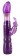 Фиолетовый вибратор с ротацией и клиторальной стимуляцией Purple Surprise - 24,5 см.