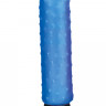 Голубой мини-вибратор с пупырышками - 12,7 см.