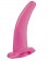 Розовая изогнутая анальная пробка His and Hers G-Spot - 12,4 см.