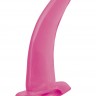 Розовая изогнутая анальная пробка His and Hers G-Spot - 12,4 см.