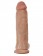 Кофейный фаллоимитатор-гигант 12  Cock with Balls - 30,5 см.