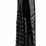 Черный анальный реалистичный стимулятор на присоске - 25,5 см.
