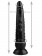 Черный анальный реалистичный стимулятор на присоске - 25,5 см.