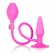 Розовый анальный расширитель Booty Call Booty Pumper Small - 9,5 см.