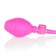 Розовый анальный расширитель Booty Call Booty Pumper Small - 9,5 см.