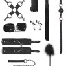 Черный игровой набор БДСМ Intermediate Bondage Kit