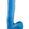 Голубой фаллоимитатор на присоске 10  Dong with Suction Cup - 26 см.