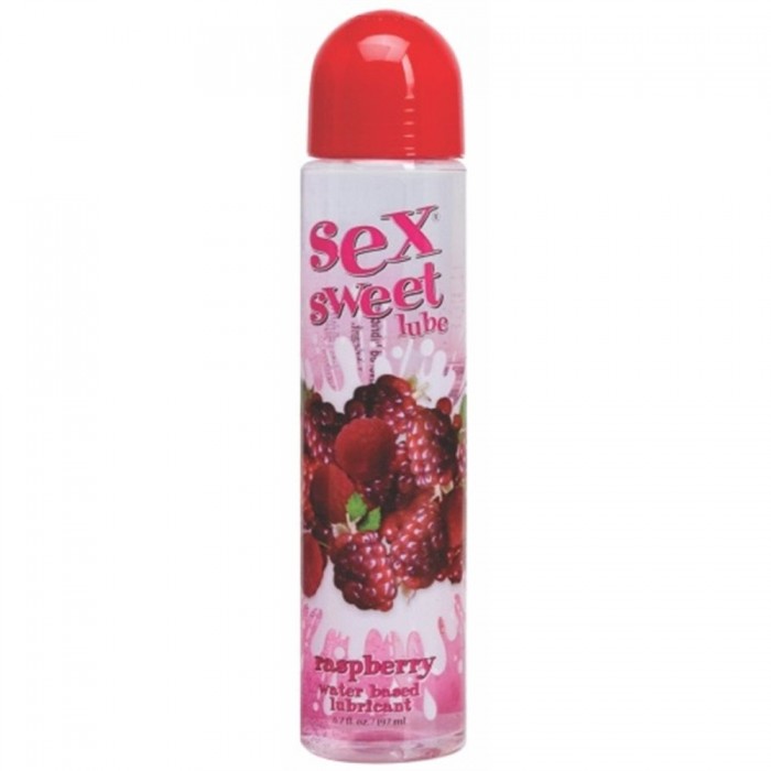 Вкусовой лубрикант с ароматом малины Sex Sweet Lube - 197 мл.