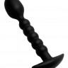 Черный ребристый стимулятор простаты Sojourn Slim Ribbed Prostate Stimulator - 12,1 см.