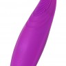 Фиолетовый клиторальный стимулятор с ресничками JOS ALICIA - 15,5 см.