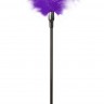 Стек с большим фиолетовым пером Large Feather Tickler - 65 см.