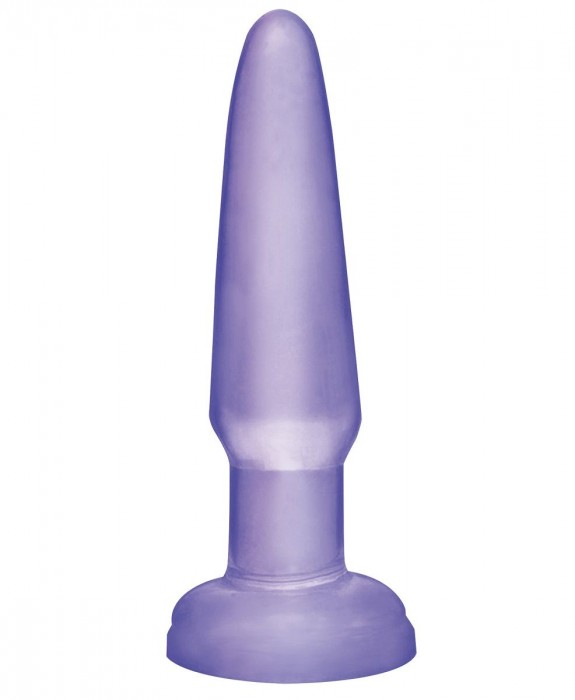 Фиолетовая анальная пробка Beginners Butt Plug - 10,9 см.
