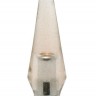 Дымчатая анальная пробка SLIMLINE BUTT PLUG с вибрацией - 12 см.