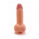 Телесный фаллоимитатор на присоске Real Extreme Dildo - 19,5 см.