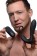 Черный вибростимулятор простаты Silicone Prostate Vibrator and Strap with Remote Control - 14,35 см.