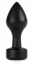 Чёрный анальный плаг Elegant Black - 8,3 см.
