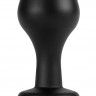 Чёрный анальный плаг Elegant Black - 8,3 см.