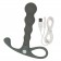 Серый анальный вибромассажер EMBRACE BEADED PROBE GREY