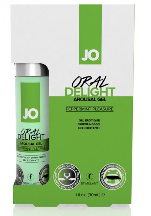 Ментоловый лубрикант для оральных ласк Oral Delight Peppermint Pleasure - 30 мл.