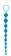 Синяя анальная цепочка с кольцом ORIENTAL JELLY BUTT BEADS - 26,6 см.