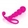 Розовый анальный вибромассажер Embrace Beaded Probes - 9,5 см.