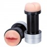 Двусторонний мастурбатор REALSTUFF 2 IN 1 HUMMER MOUTH   ANUS - ротик и попка