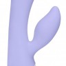 Фиолетовый G-spot вибратор Sunset со стимулятором клитора - 20 см.