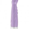 Фиолетовый вибратор Livvy со скошенной головкой - 15,5 см.
