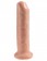 Телесный необрезанный фаллоимитатор на присоске 7  Uncut Cock - 19,1 см.