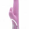 Розовый перезаряжаемый вибратор Rechargeable Rabbit Pink - 23,5 см.