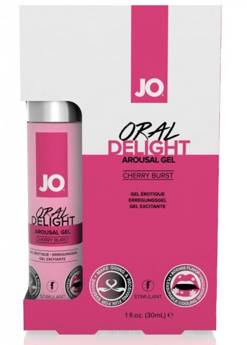 Вишневый лубрикант для оральных ласк Oral Delight Cherry Burst - 30 мл.