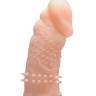 Телесная насадка с точками и шипами Performance Studded Sleeve - 14,6 см.
