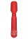 Красный массажер CRYSTAL FLEX MASSAGER - 17,5 см.
