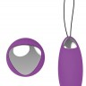 Фиолетовое перезаряжаемое виброяйцо Remote Duo Pleasure