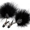 Зажимы на соски с украшением из перышек FEATHER NIPPLE CLAMPS