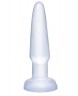 Прозрачная анальная пробка Beginners Butt Plug - 10,9 см.
