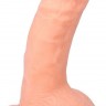 Телесный реалистичный фаллоимитатор Oliver - 18,5 см.