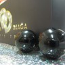 Чёрные вагинальные шарики из стекла