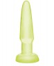 Светящаяся в темноте анальная пробка Beginners Butt Plug - 10,9 см.